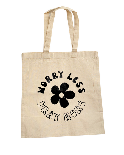 Pray More Tote Bag