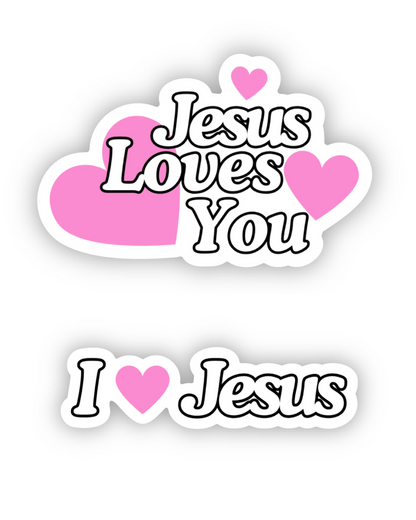 <3 JESUS STICKERS